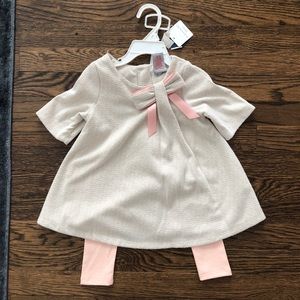🆕 Tahari Baby Tweed Bow Outfit